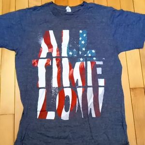All Time Low American Flag tee